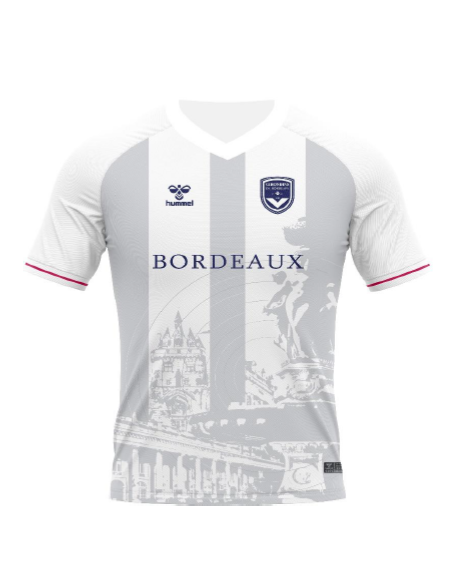 TEESHIRT HUMMEL SUPPORTER BORDEAUX BLANC